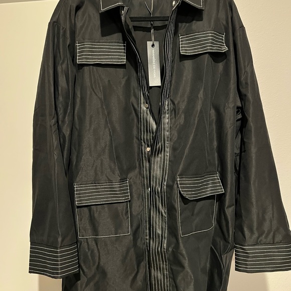 Maniere de voir - belted cargo shacket dress- size 8 US - Picture 4 of 5